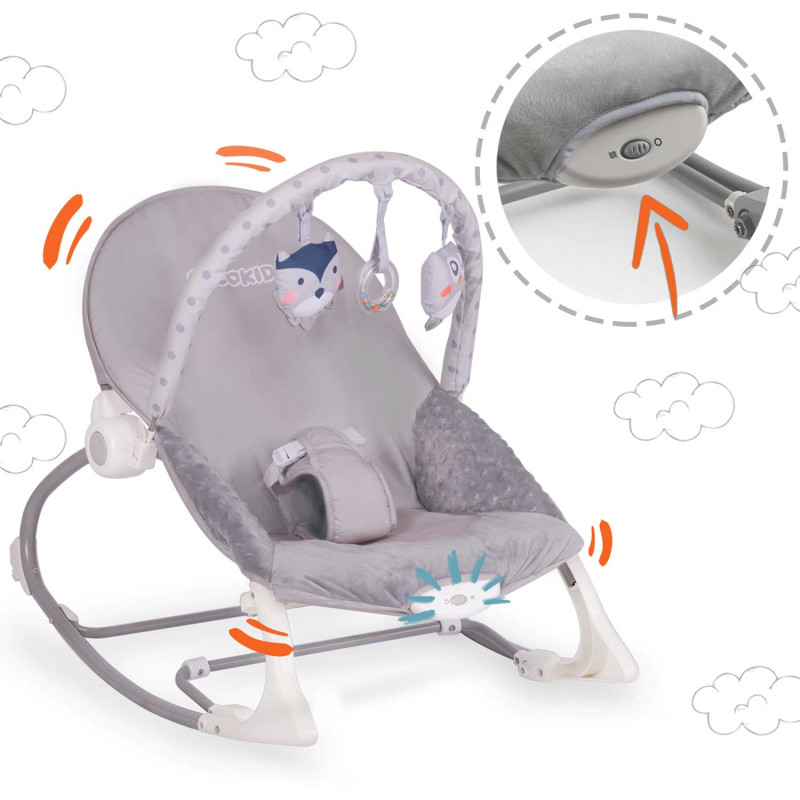 Rokeris su vibracijomis Ricokids - viržiai