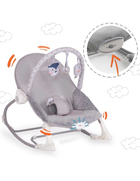 Rokeris su vibracijomis Ricokids - viržiai