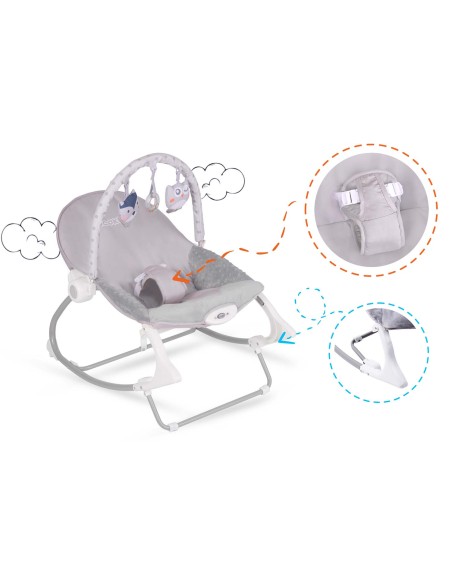 Rokeris su vibracijomis Ricokids - viržiai