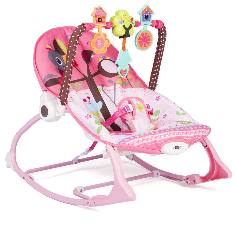 Daugiafunkcinis bounceris su vibracija ir Ricokids muzika Daugiafunkcinis bounceris su vibracija ir Ricokids muzika