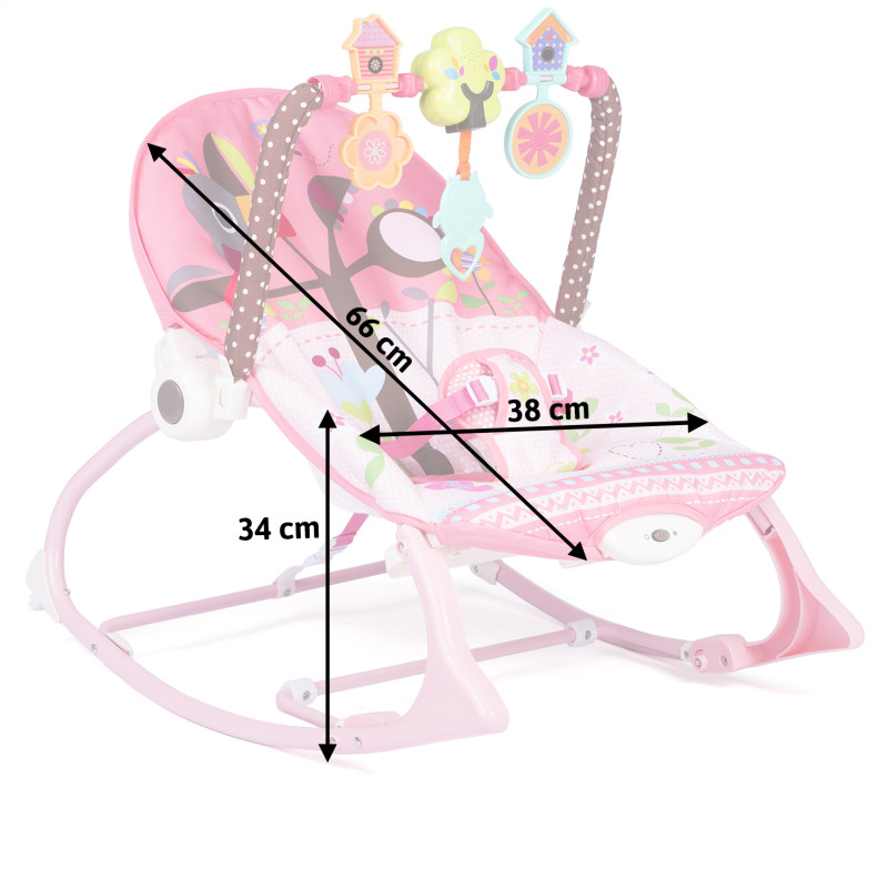 Daugiafunkcinis bounceris su vibracija ir Ricokids muzika