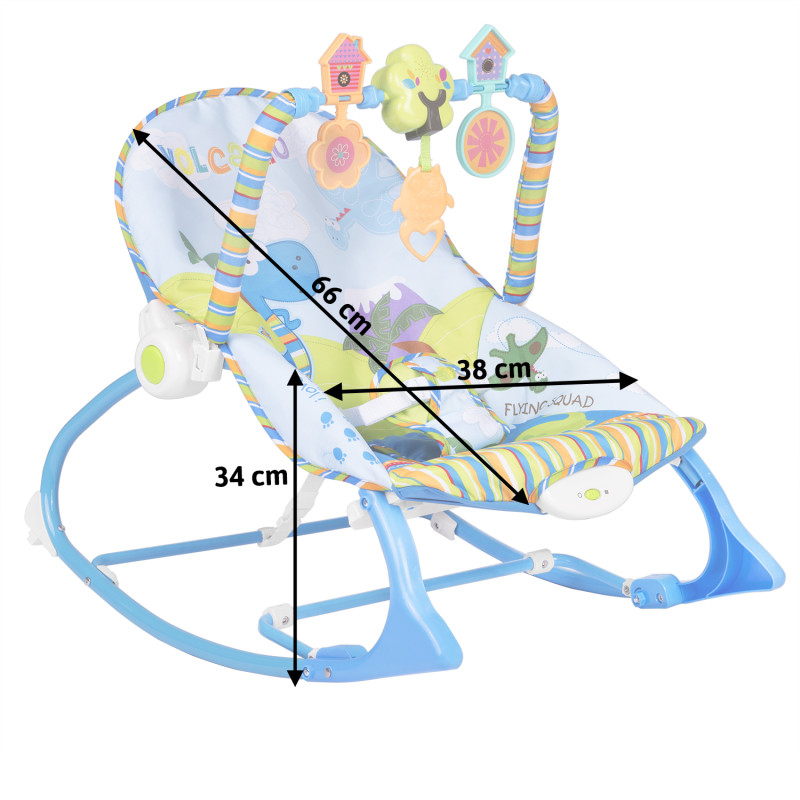 Daugiafunkcinis bounceris su vibracija ir Ricokids muzika