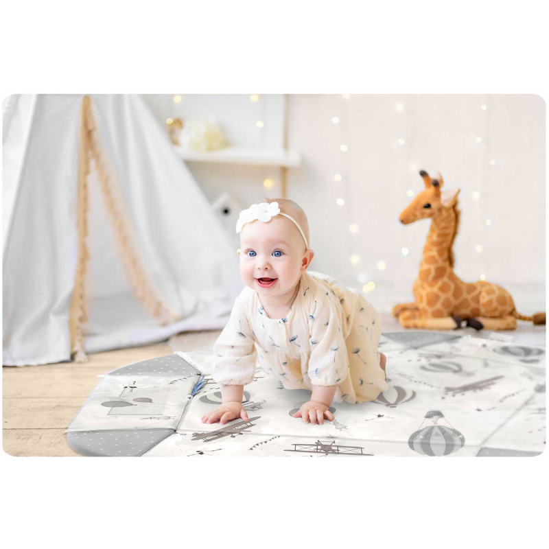 Didelis interaktyvus edukacinis kilimėlis Nukido balionai