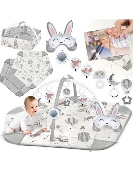 Didelis interaktyvus edukacinis kilimėlis Nukido balionai