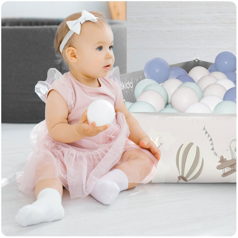 Didelis interaktyvus edukacinis kilimėlis Nukido balionai