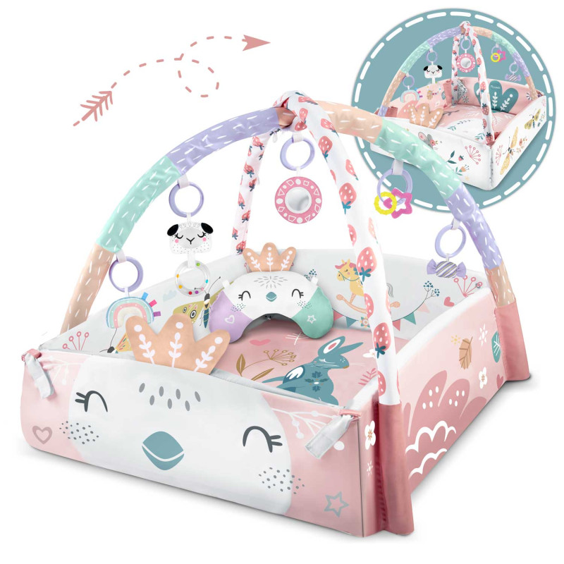 Mokomasis interaktyvus kilimėlis 110 x 100 cm Nukido paukštis