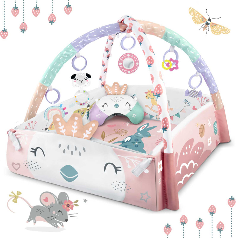 Mokomasis interaktyvus kilimėlis 110 x 100 cm Nukido paukštis