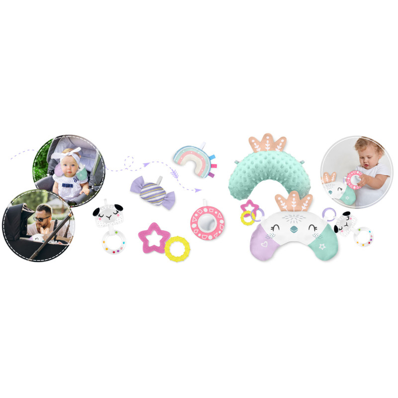 Mokomasis interaktyvus kilimėlis 110 x 100 cm Nukido paukštis