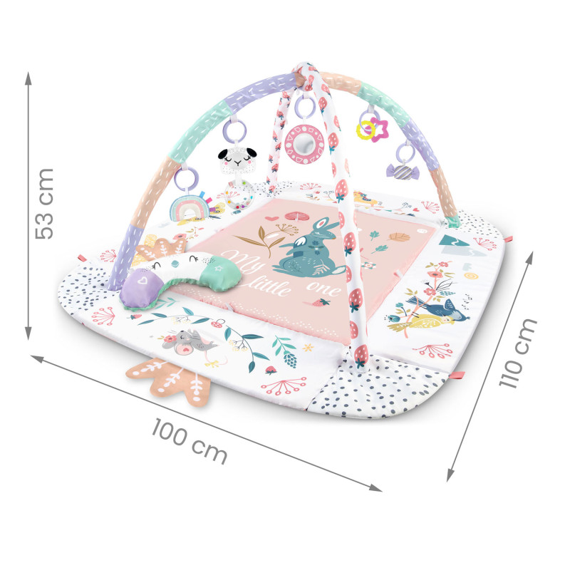Mokomasis interaktyvus kilimėlis 110 x 100 cm Nukido paukštis
