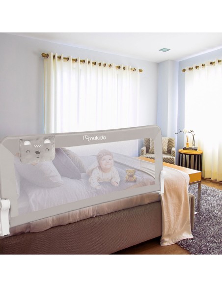 Apsauginis užvalkalas lovai 150 x 66 x 35 cm Nukido pilka Apsauginis užvalkalas lovai 150 x 66 x 35 cm Nukido pilka