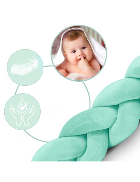 Ricokids lovytės suvystinys 3m - mėtų Ricokids lovytės suvystinys 3m - mėtų