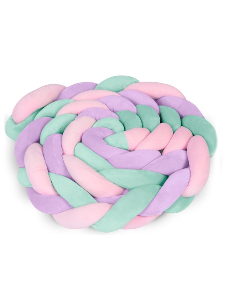 Ricokids lovelės suvystymas 3m - mėtų-rožinė-violetinė Ricokids lovelės suvystymas 3m - mėtų-rožinė-violetinė