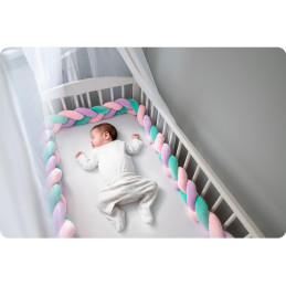 Ricokids lovelės suvystymas 3m - mėtų-rožinė-violetinė