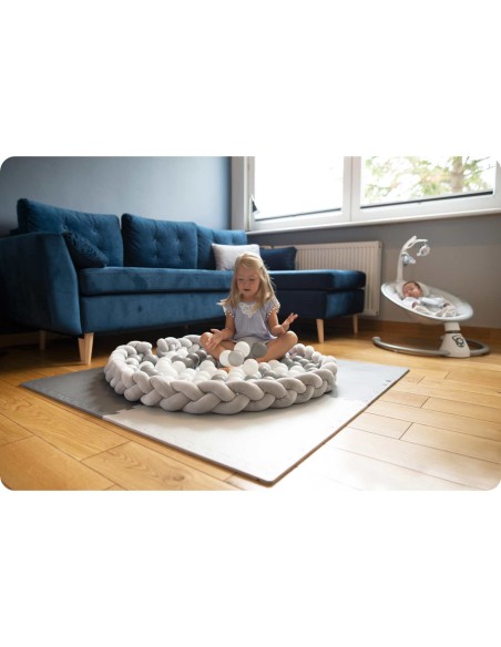 Ricokids lovelės suvystymas 3m - mėtų-rožinė-violetinė Ricokids lovelės suvystymas 3m - mėtų-rožinė-violetinė