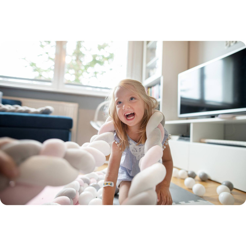 Ricokids lovelės suvystymas 3m - mėtų-rožinė-violetinė