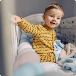 Ricokids lopšys 3m - mėlynos ir rožinės spalvos