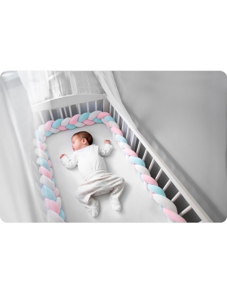 Ricokids lopšys 3m - mėlynos ir rožinės spalvos Ricokids lopšys 3m - mėlynos ir rožinės spalvos