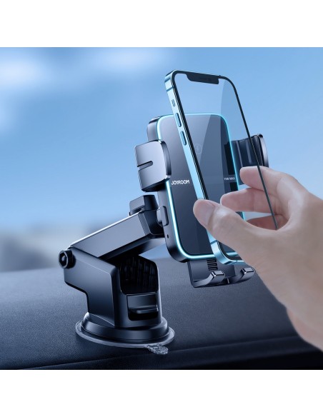 Automobilinis pakrovėjas su laikikliu 15W QC3.0 dviguba ritė juoda