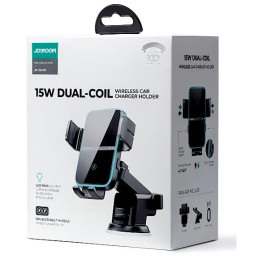 Automobilinis pakrovėjas su laikikliu 15W QC3.0 dviguba ritė juoda