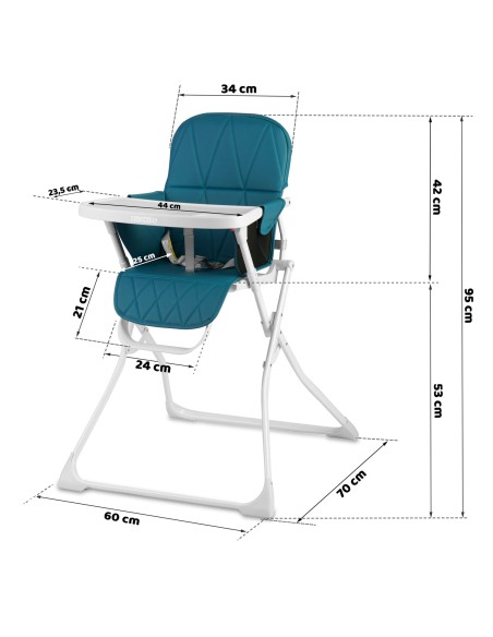 Nuco aukšta kėdutė mėlyna