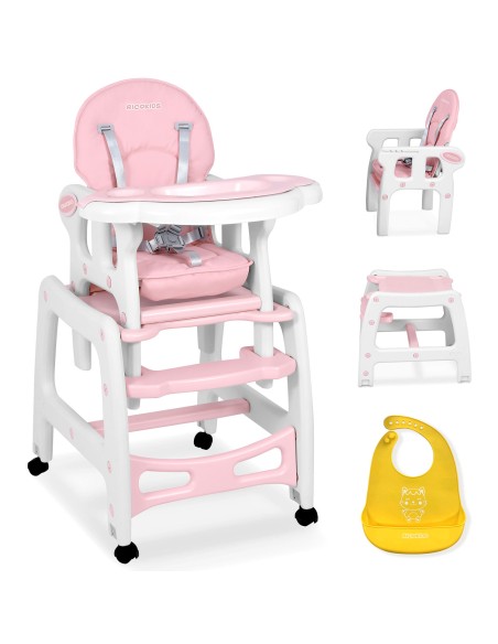Sinco 5-in-1 aukšta kėdutė, rožinė Sinco 5-in-1 aukšta kėdutė, rožinė
