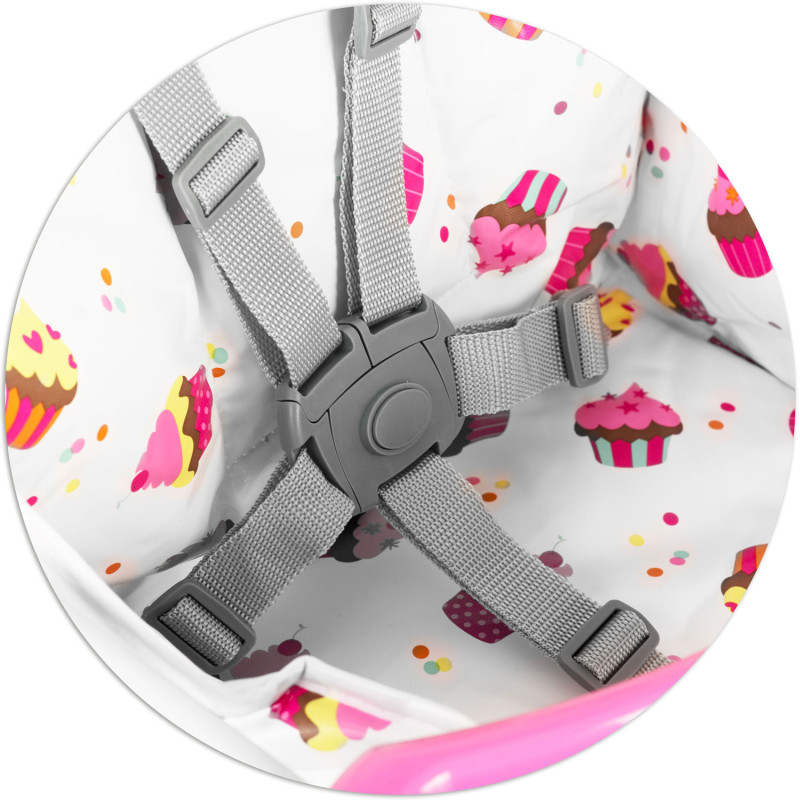 Aukšta kėdutė su stalu Ricokids FANDO cupcakes