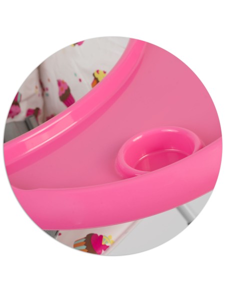 Aukšta kėdutė su stalu Ricokids FANDO cupcakes Aukšta kėdutė su stalu Ricokids FANDO cupcakes