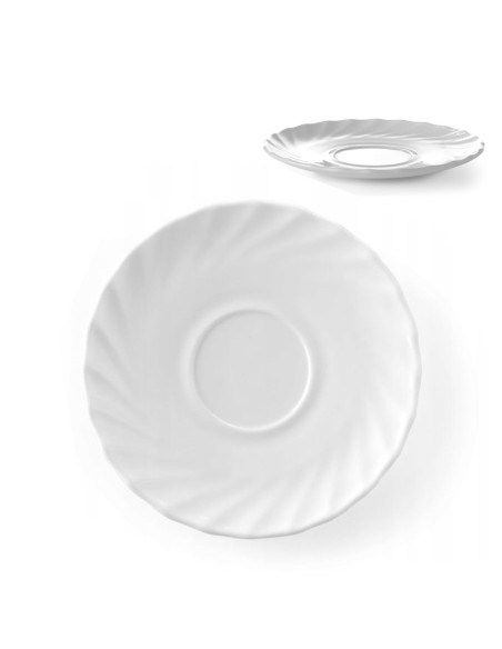 Lėkštė kavos ir arbatos puodeliui Arcoroc TRIANON 220ml rinkinys 6 vnt. - Hendi D6925