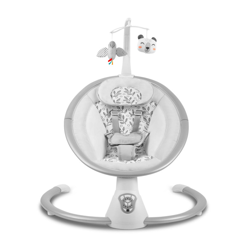 Daugiafunkcinis atmuštuvas su automatiniu siūbavimu balta ir pilka Ricokids 705000