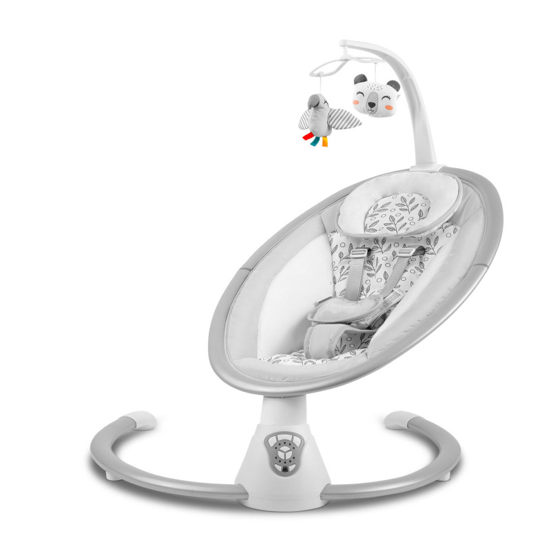 Daugiafunkcinis atmuštuvas su automatiniu siūbavimu balta ir pilka Ricokids 705000