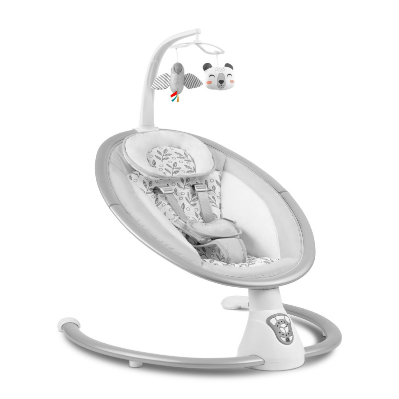 Daugiafunkcinis atmuštuvas su automatiniu siūbavimu balta ir pilka Ricokids 705000