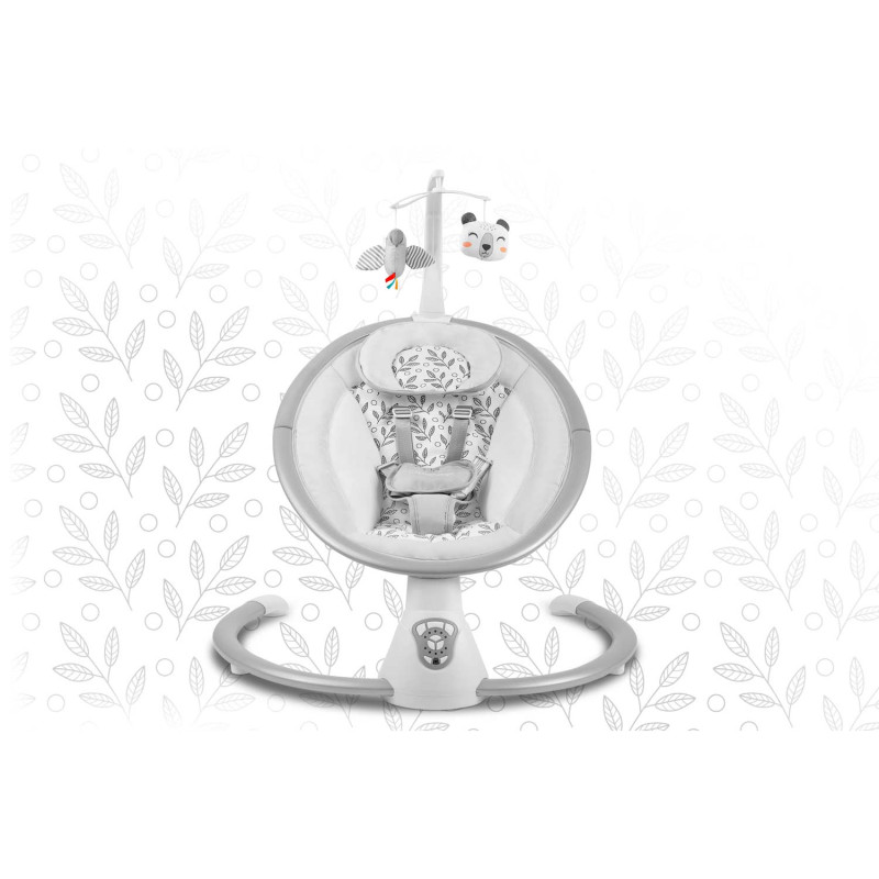 Daugiafunkcinis atmuštuvas su automatiniu siūbavimu balta ir pilka Ricokids 705000