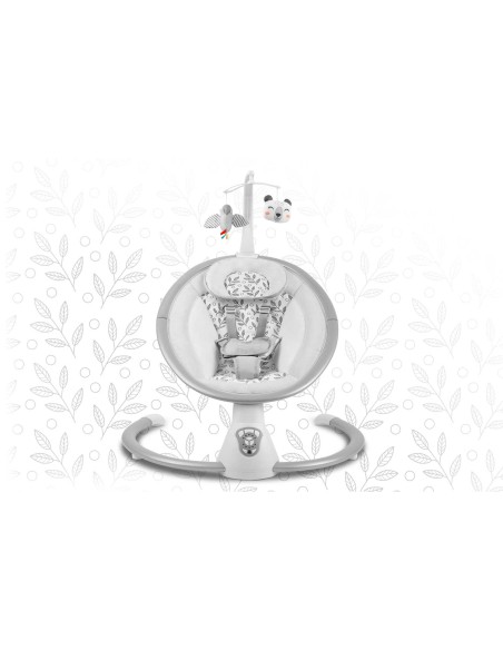 Daugiafunkcinis atmuštuvas su automatiniu siūbavimu balta ir pilka Ricokids 705000