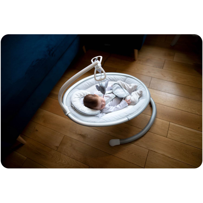 Daugiafunkcinis atmuštuvas su automatiniu siūbavimu balta ir pilka Ricokids 705000