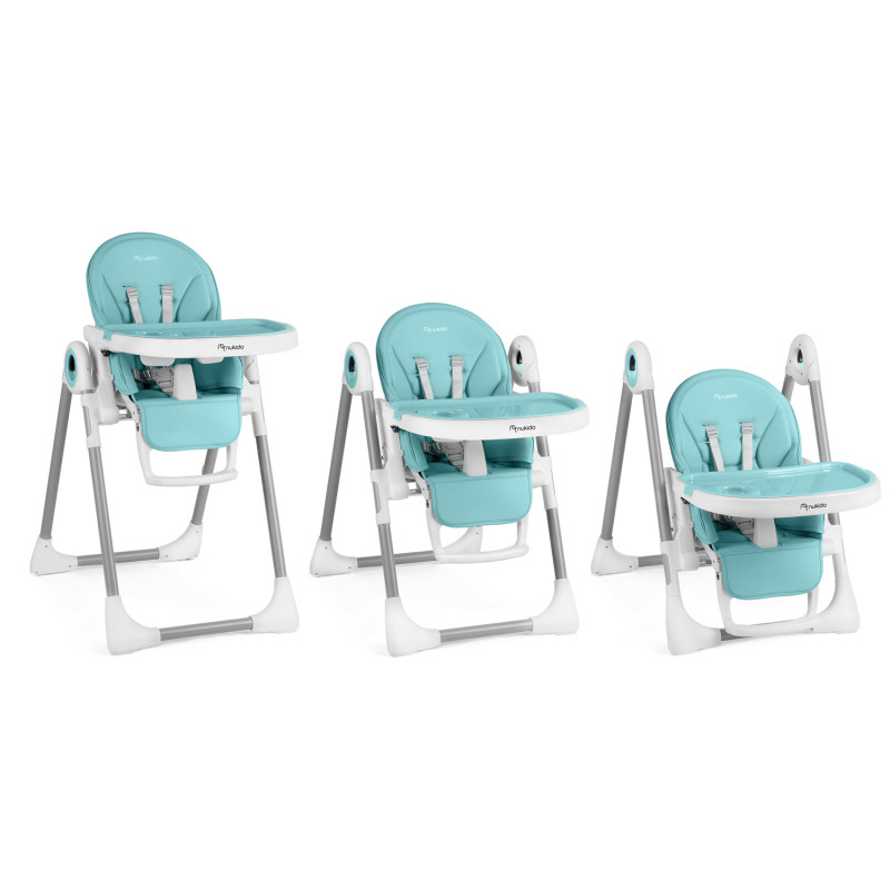 Aukšta kėdutė su stalu, Belo bouncer mėlyna