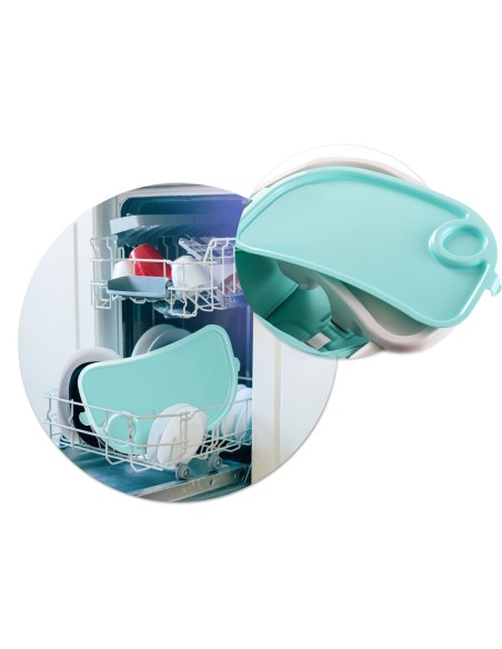 Aukšta kėdutė su stalu, Belo bouncer mėlyna