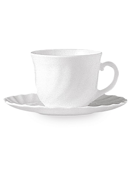 Lėkštė kavos ir arbatos puodeliui Arcoroc TRIANON 220ml rinkinys 6 vnt. - Hendi D6925