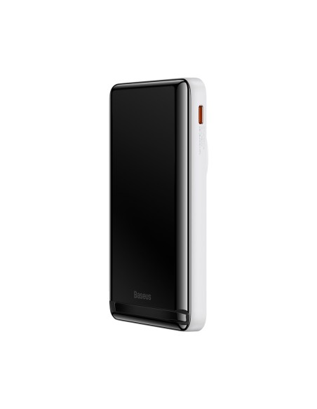 Maitinimo bankas su belaidžiu įkrovimu MagSafe 10000mAh 20W balta + USB-C laidas 0,5m