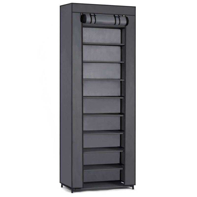 Massido tekstilinė batų spintelė - grafitas