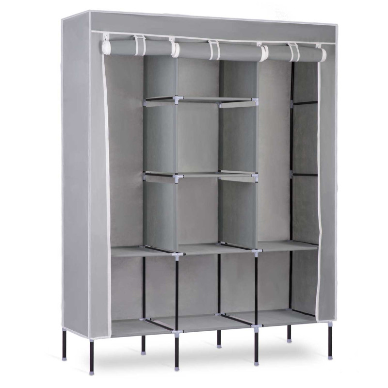 Massido tekstilinė spinta - pilka