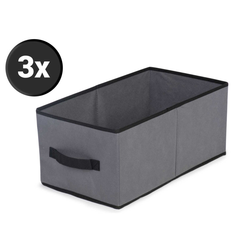 Massido didelė tekstilinė spinta su stalčiais - grafitas