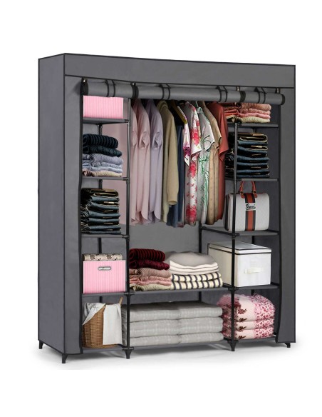 Didelė Massido tekstilinė spinta - grafitas