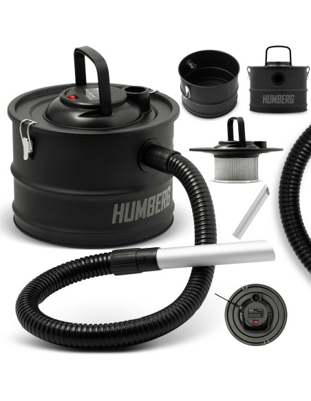 Židinio pelenų dulkių siurblys 15L 1200W HM-404 Židinio pelenų dulkių siurblys 15L 1200W HM-404