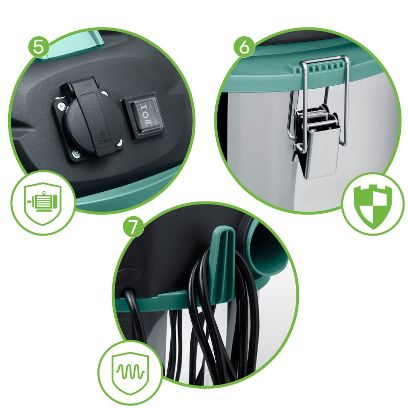 Pramoninis dulkių siurblys 30L 1600W HM-402