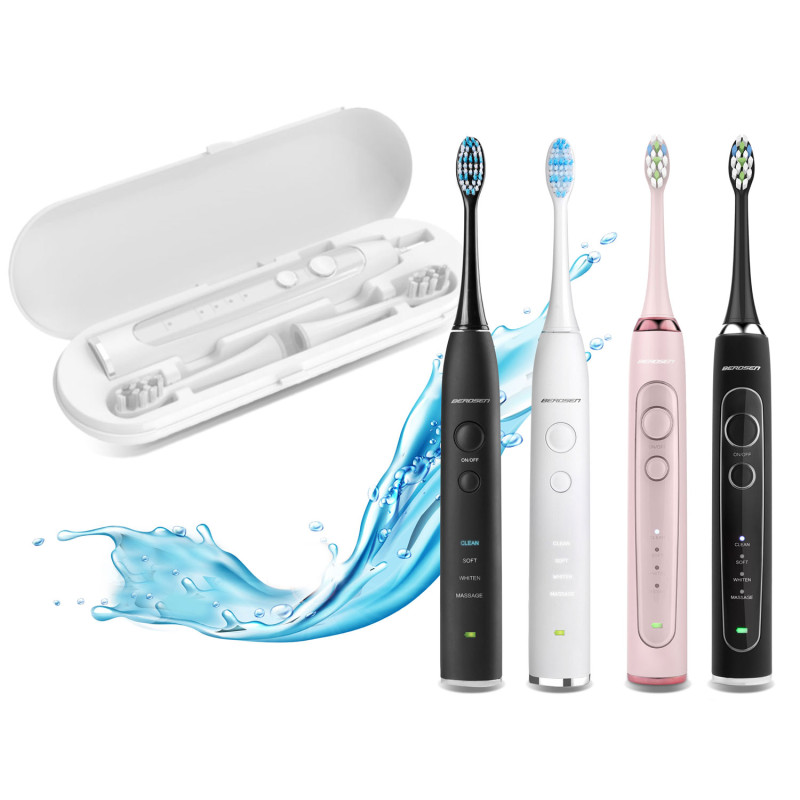 Kelioninis dėklas Berdsen Sonica B3 ir B4 šepečiams, juodas