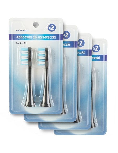 Antgaliai Berdsen B3 sonic dantų šepetėliui 8 vnt.