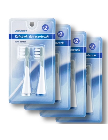 Berdsen sonic šepetėlių galvutės 8 vnt.