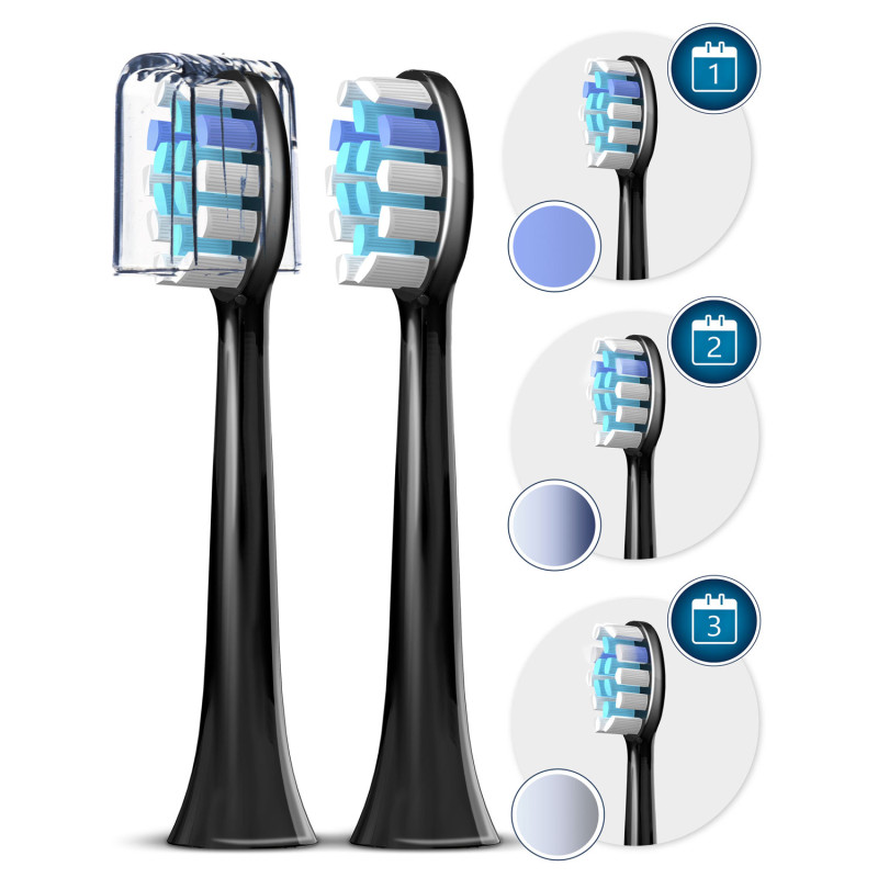 Sonica B5 sonic juodas dantų šepetėlis