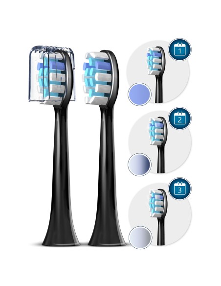 Sonica B5 sonic juodas dantų šepetėlis