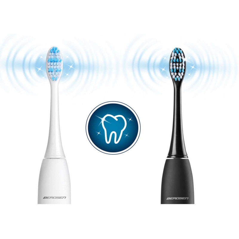 Sonic dantų šepetėlių rinkinys Sonica B3 baltos ir juodos spalvos